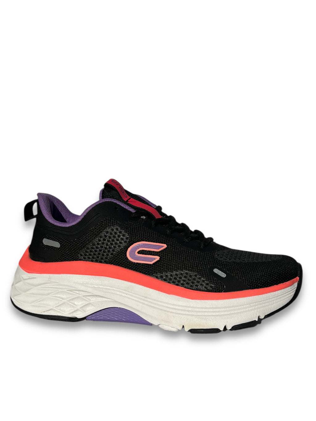 Teni Court Deportivo Dama Negro y Lila A4720J