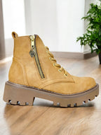 Bota Wild Cierre Camel
