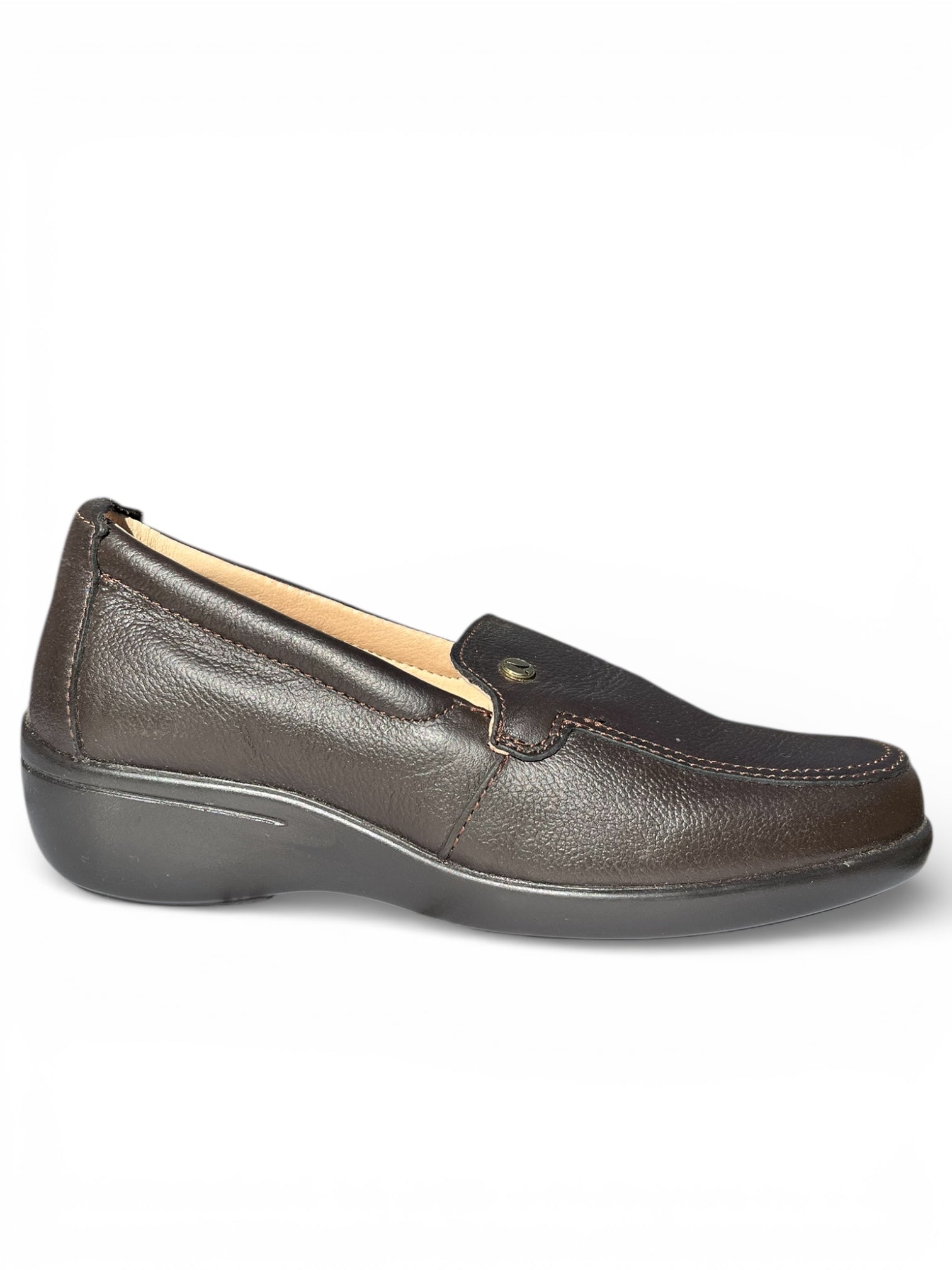 Mocasín Mujer Confort 100 Piel Café