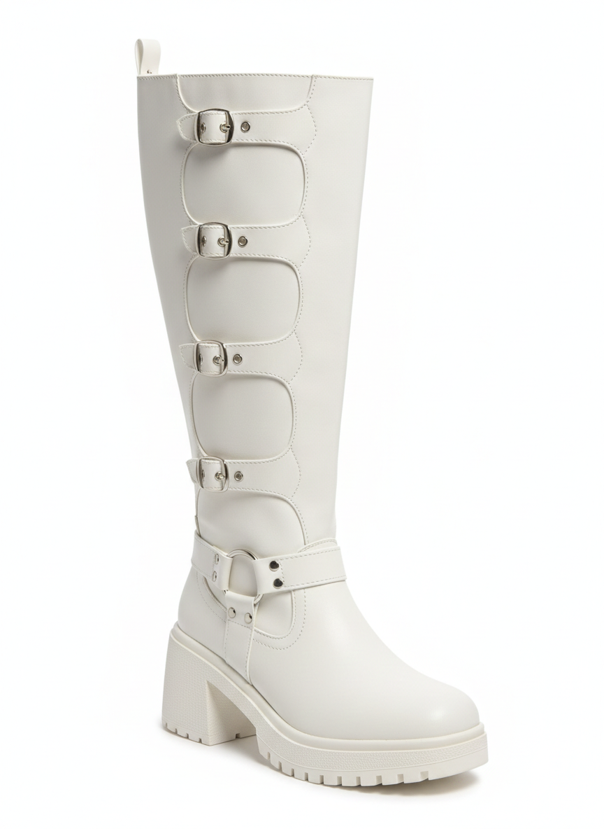 Bota Larga Shine Latte