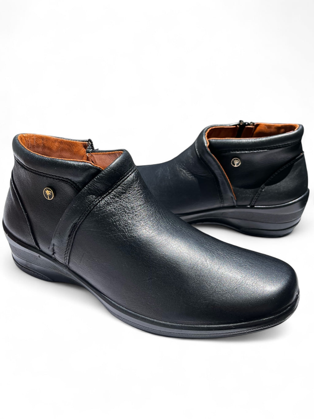 Bota Confort Mujer Piel Negro 8073