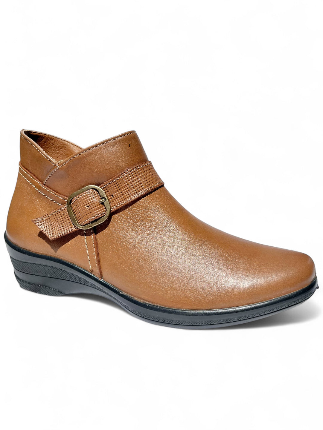Bota Confort Mujer Piel Café 8077