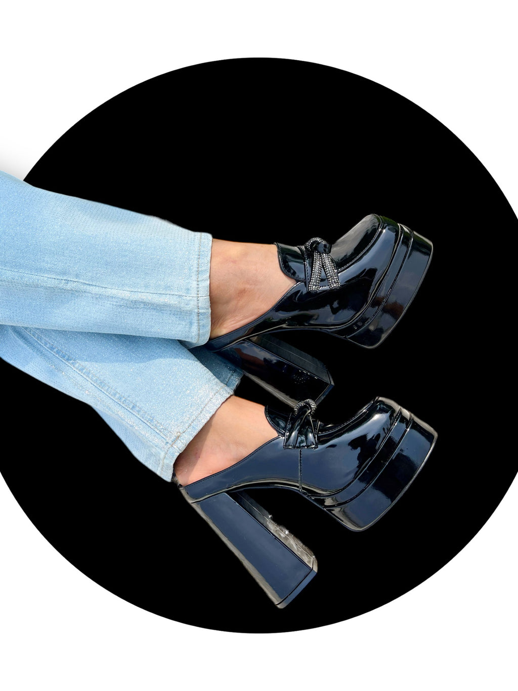 Tacones Lybra Charol Negro