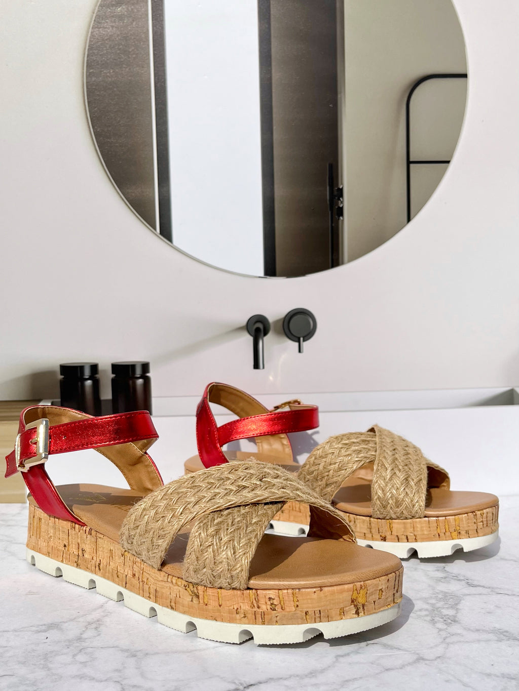 Sandalia Tinity Rojo Yute