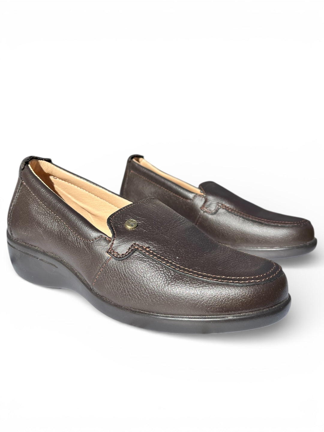 Mocasín Mujer Confort 100 Piel Café