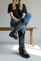 Bota Vaquera Addela Negro