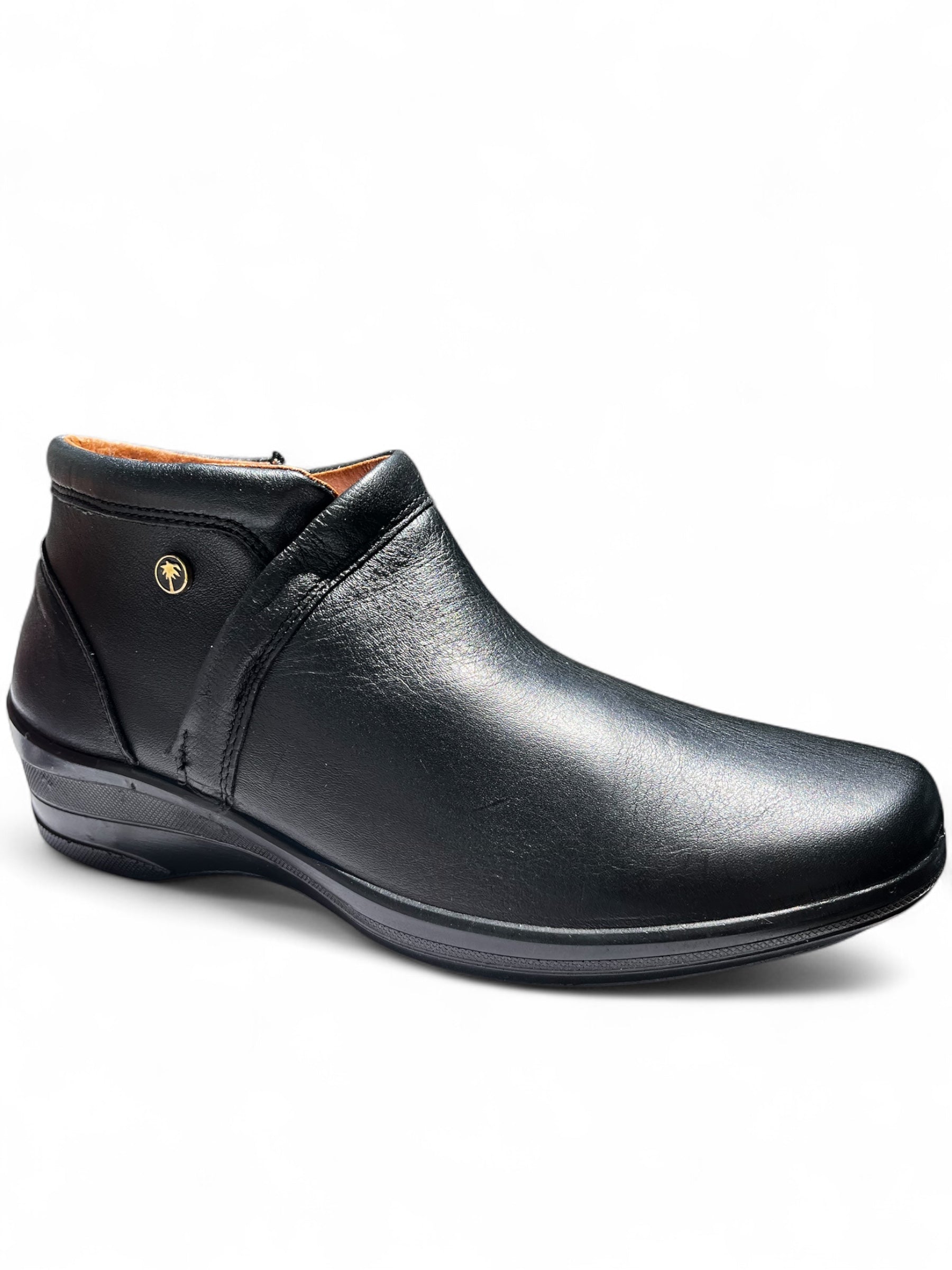 Bota Confort Mujer Piel Negro 8073