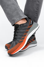 Teni Court Runner Caballero Gris-Naranja  7696J