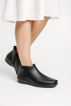 Bota Confort Mujer Piel Negro 8073