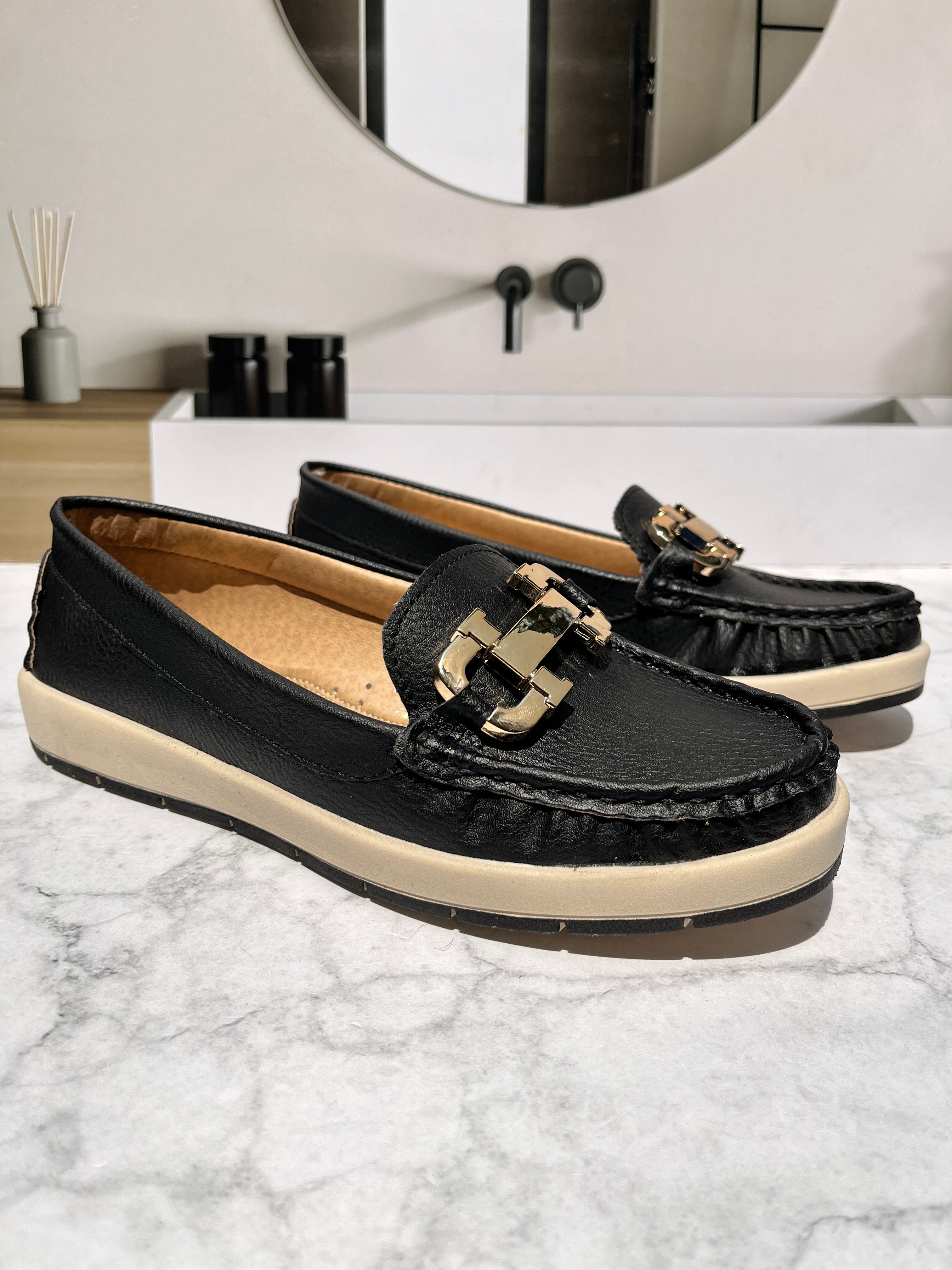 Mocasín Confort Negro