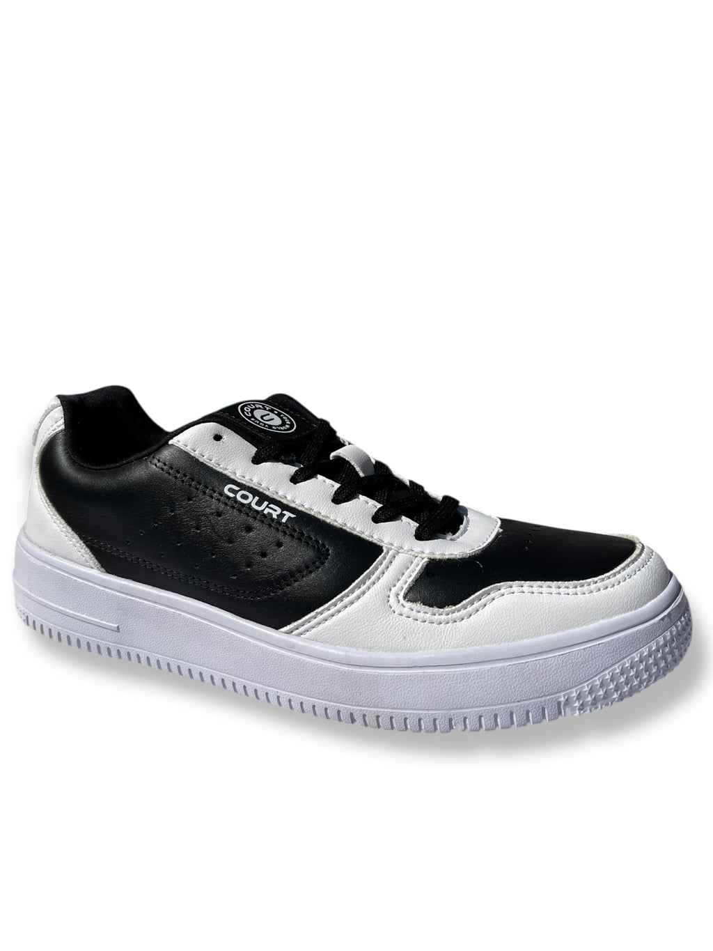 Teni Court Deportivo Piel Dama Blanco Negro 2378J