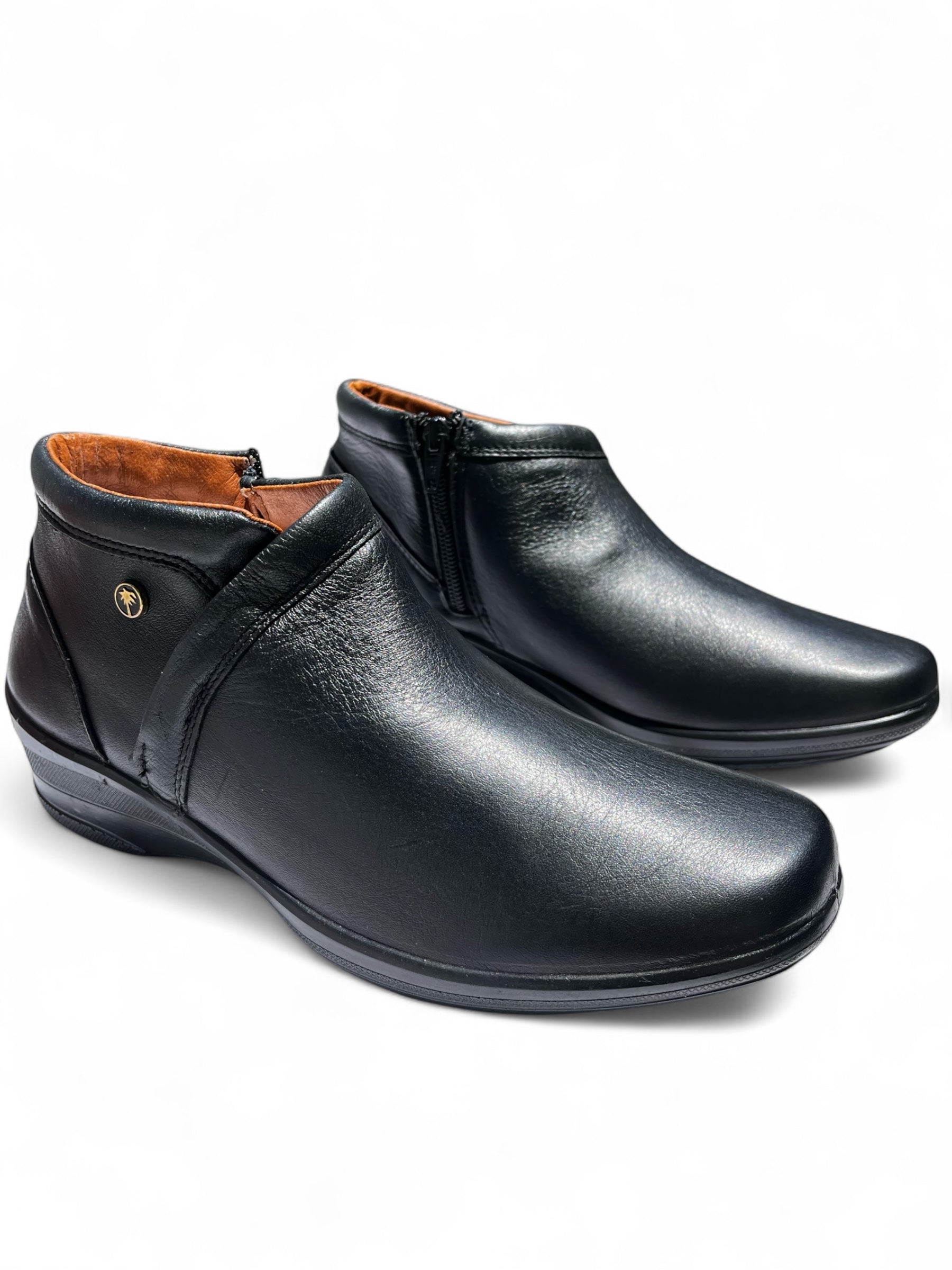 Bota Confort Mujer Piel Negro 8073