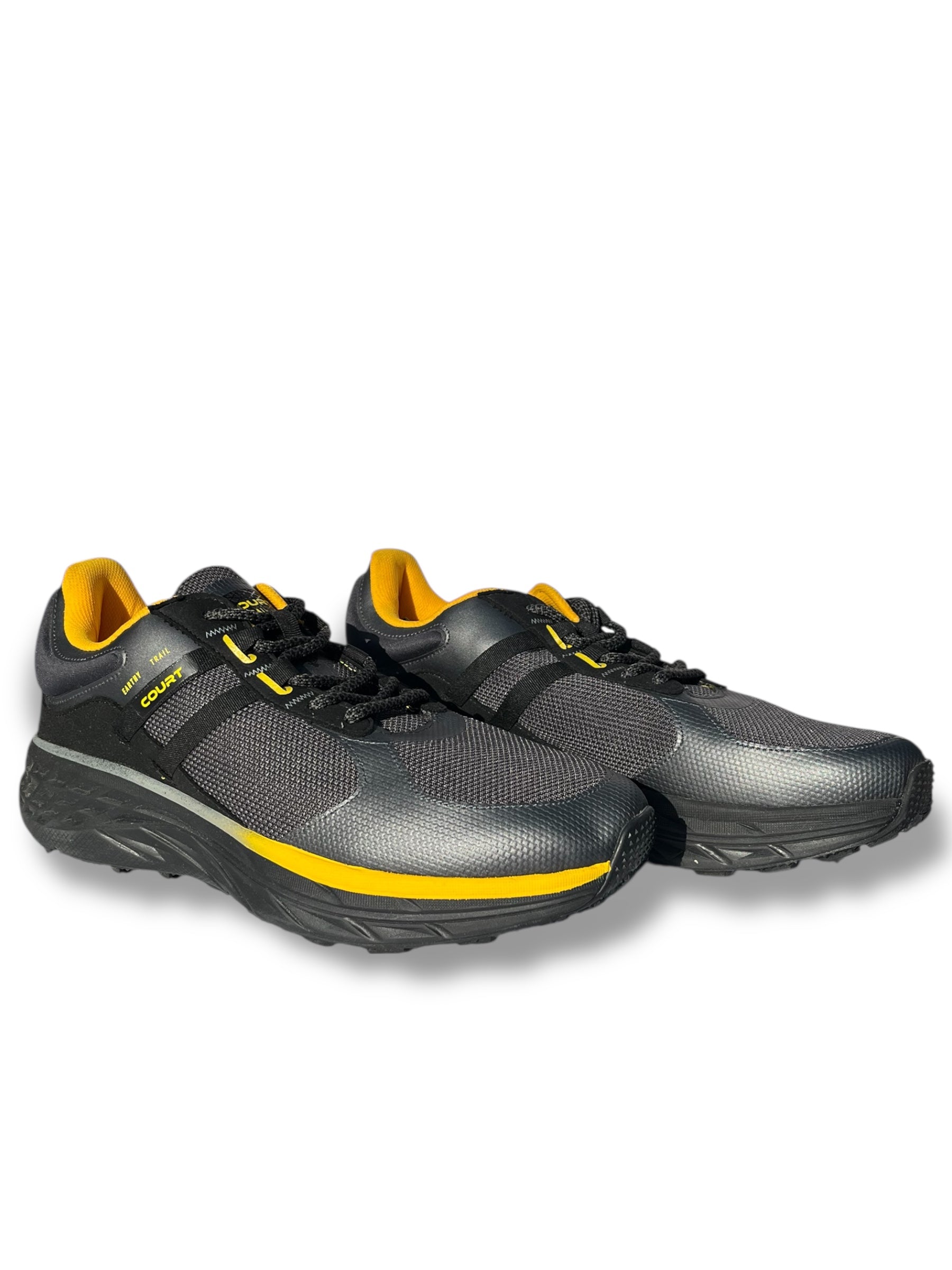 Teni Deportivo Court Caballero Gris y Amarillo 7691C