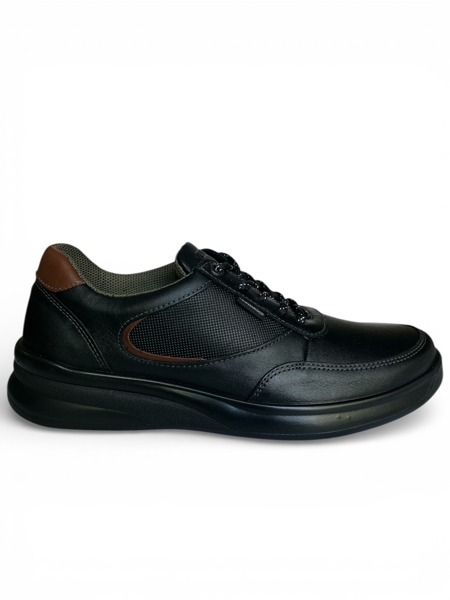 Zapato Casual Caballero Piel Negro 3622