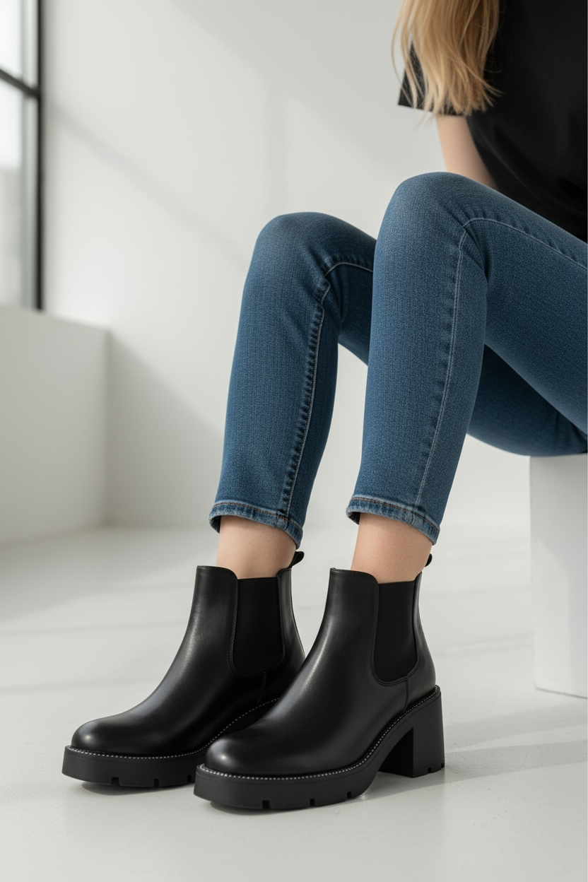 Bota Casual Negra Yvi