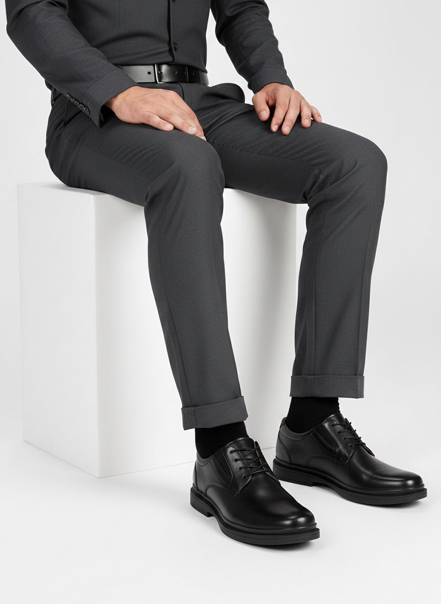 Zapato Casual Caballero Choclo Piel Negro 36102