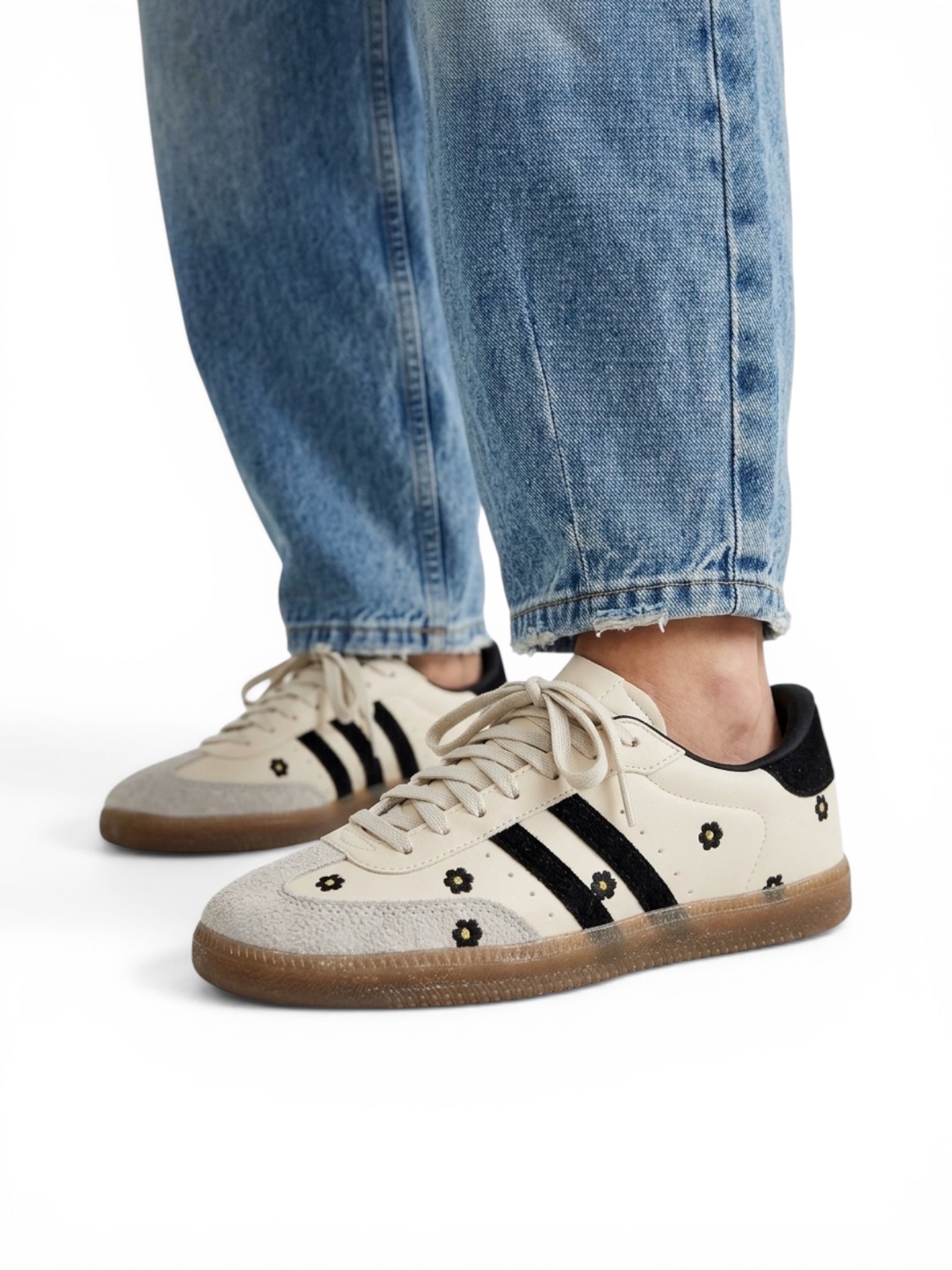 Teni Elfa Latte Negro Flowers