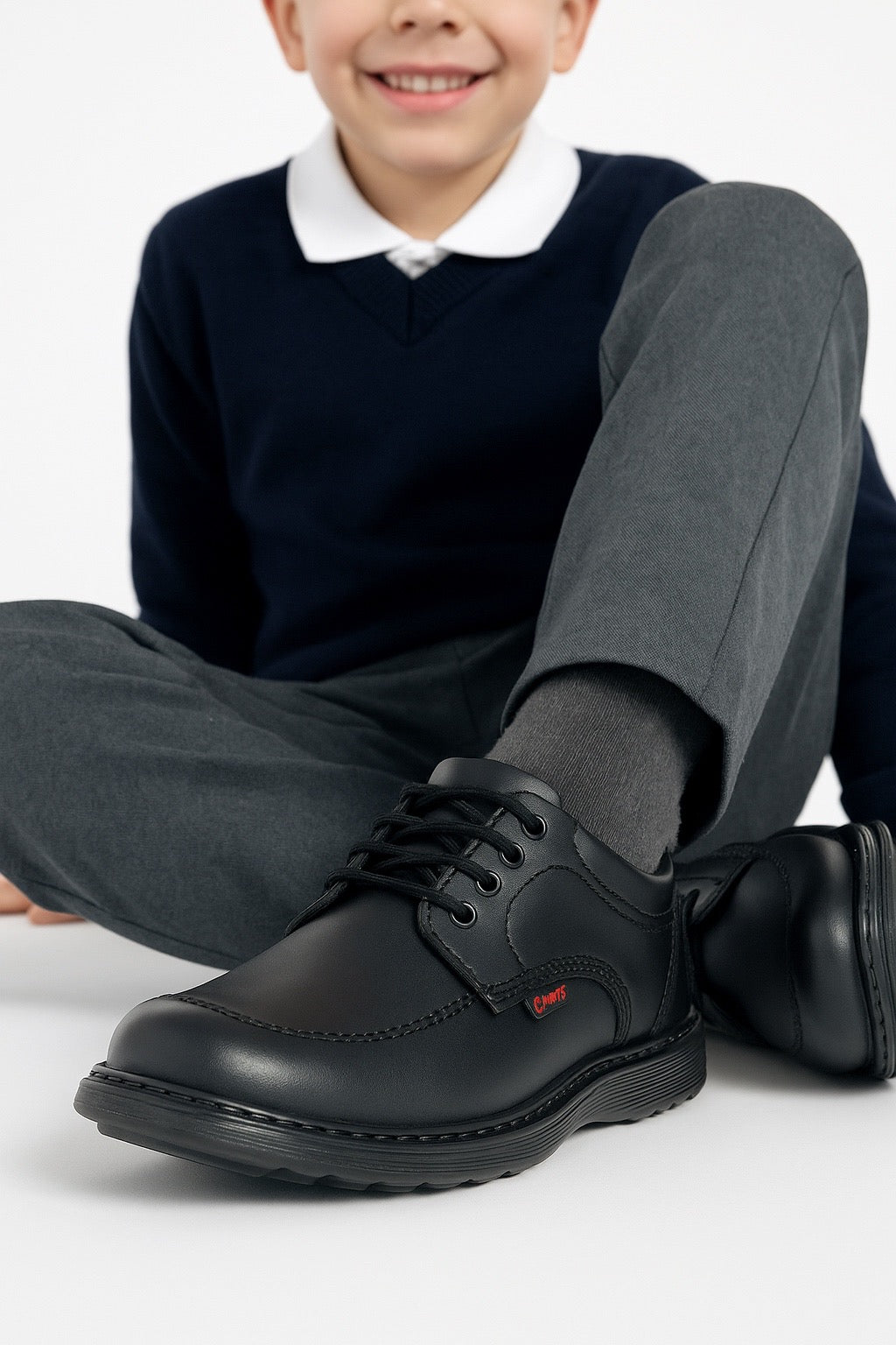 Escolar Niño 5801 Piel Negra