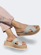 SANDALIA ELVA PLATA