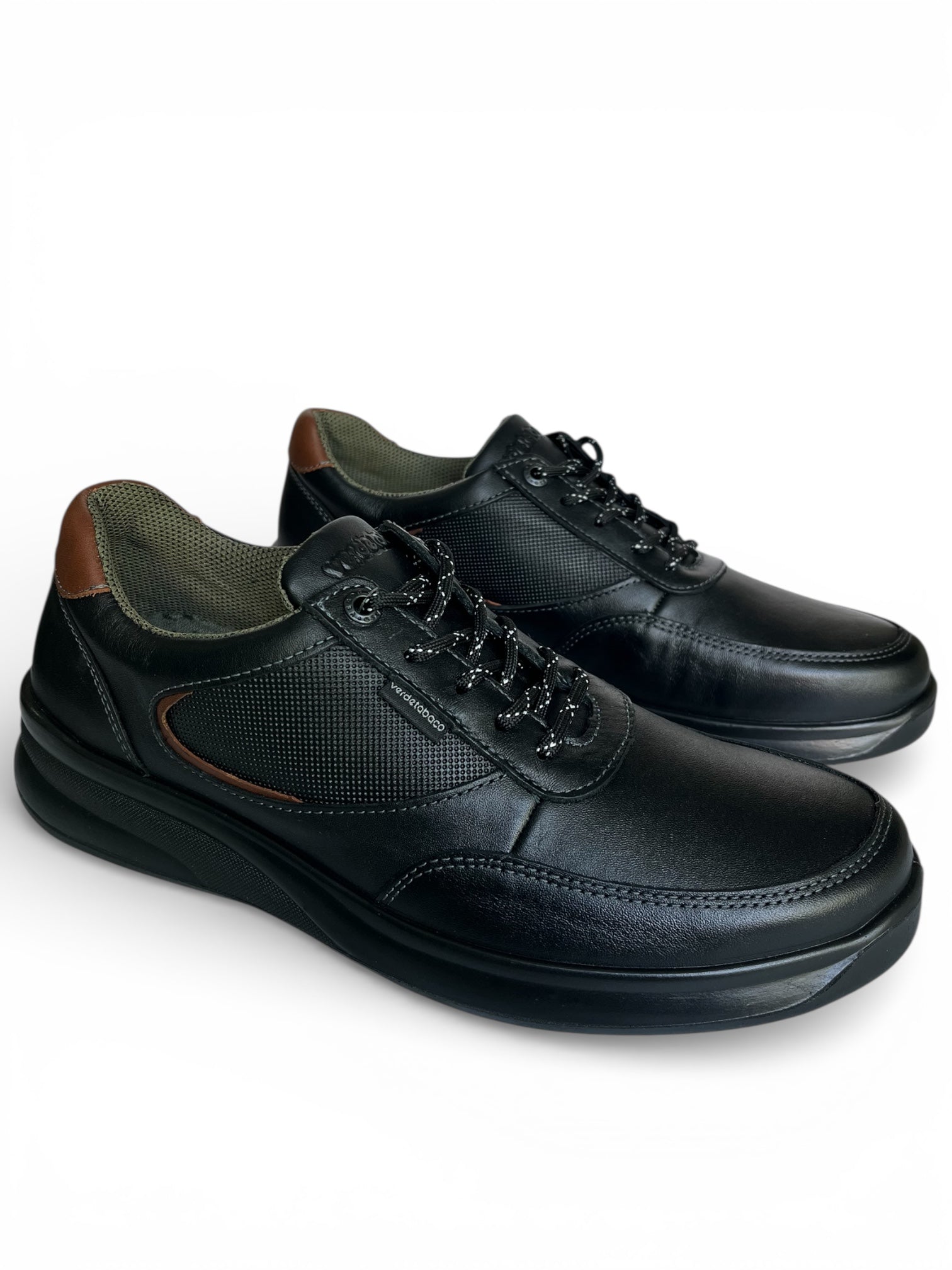 Zapato Casual Caballero Piel Negro 3622