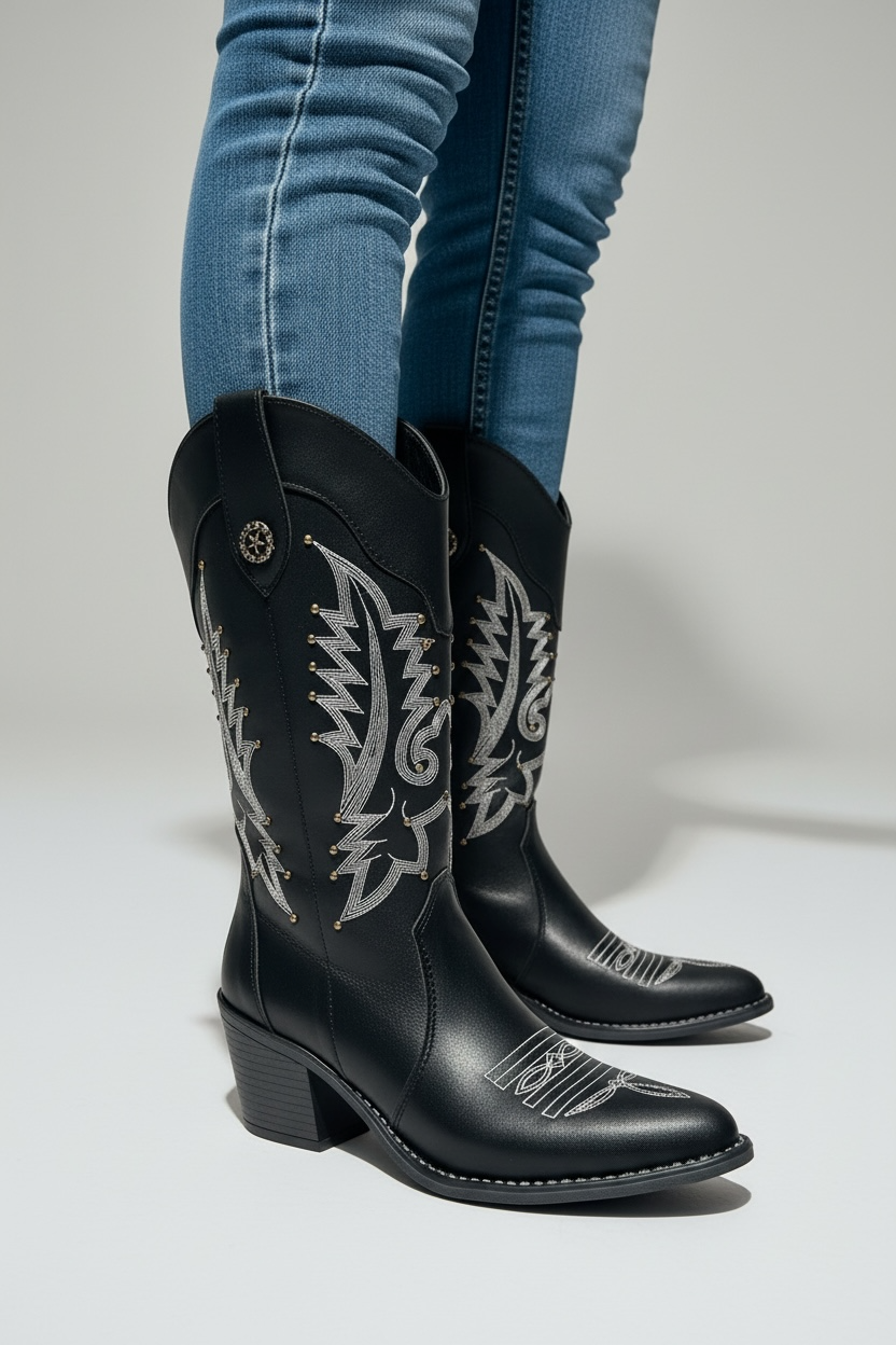 Bota Vaquera Addela Negro