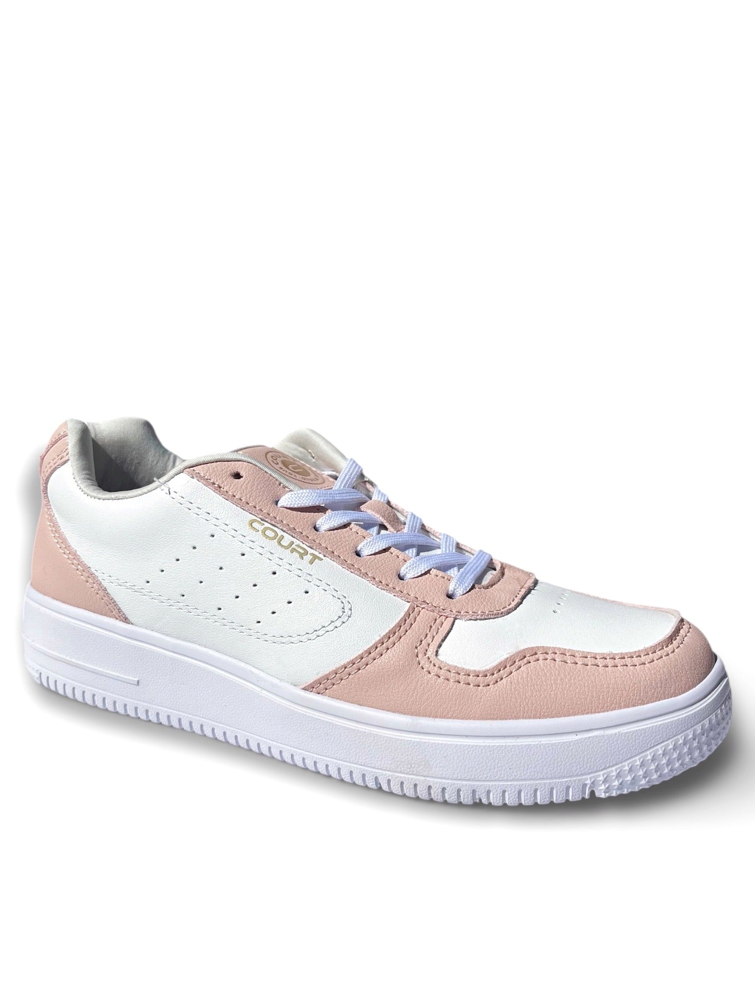 Teni Court Deportivo Piel Dama Blanco Rosa 2378JS