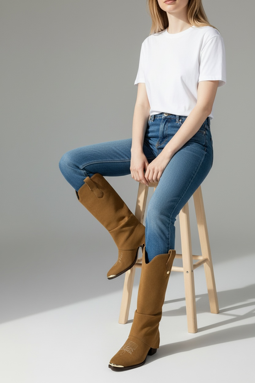 Bota Vaquera Blake Camel