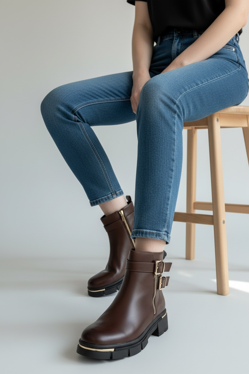 Bota Casual Café Rox