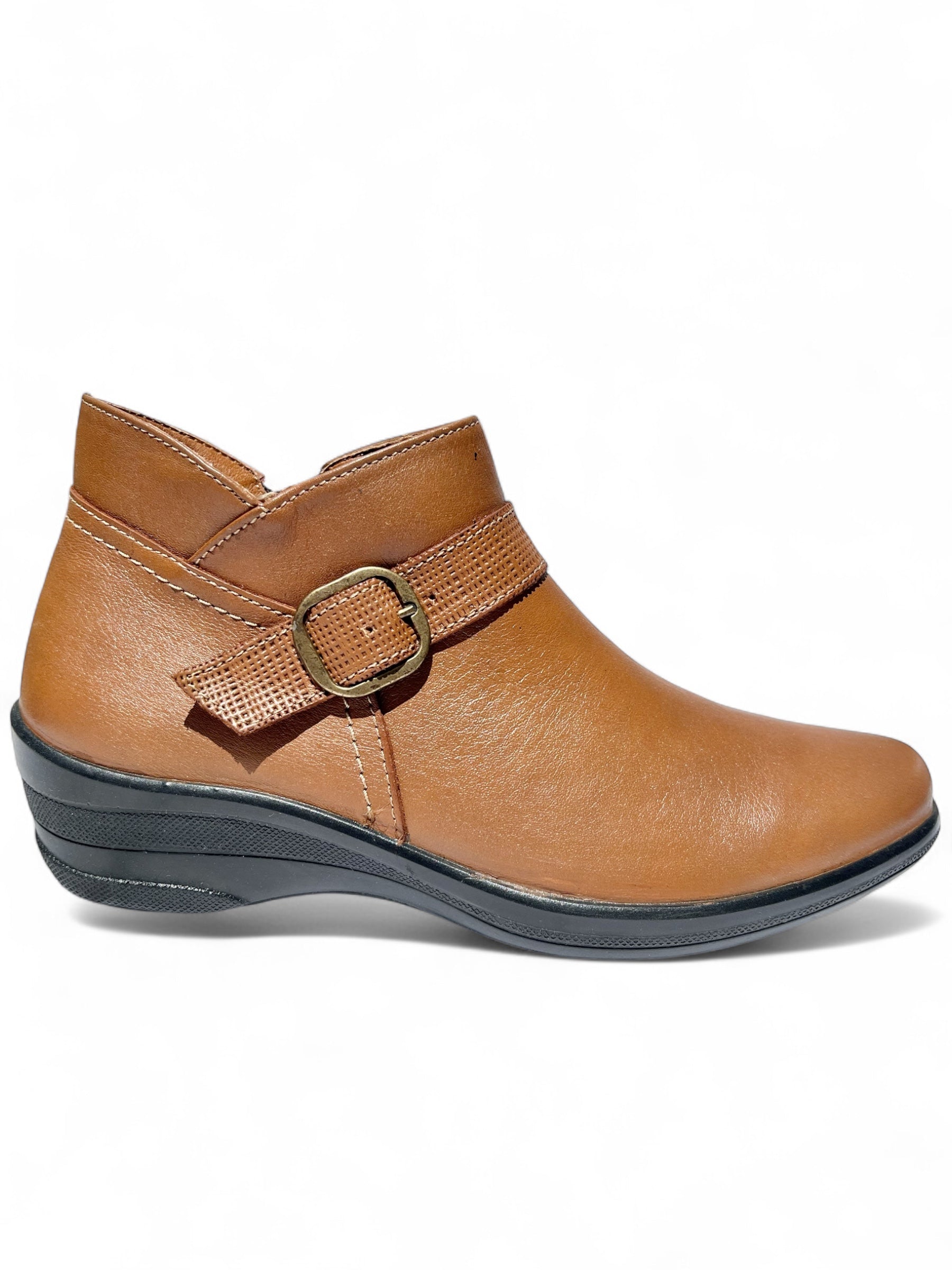 Bota Confort Mujer Piel Café 8077