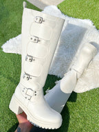 Bota Larga Shine Latte