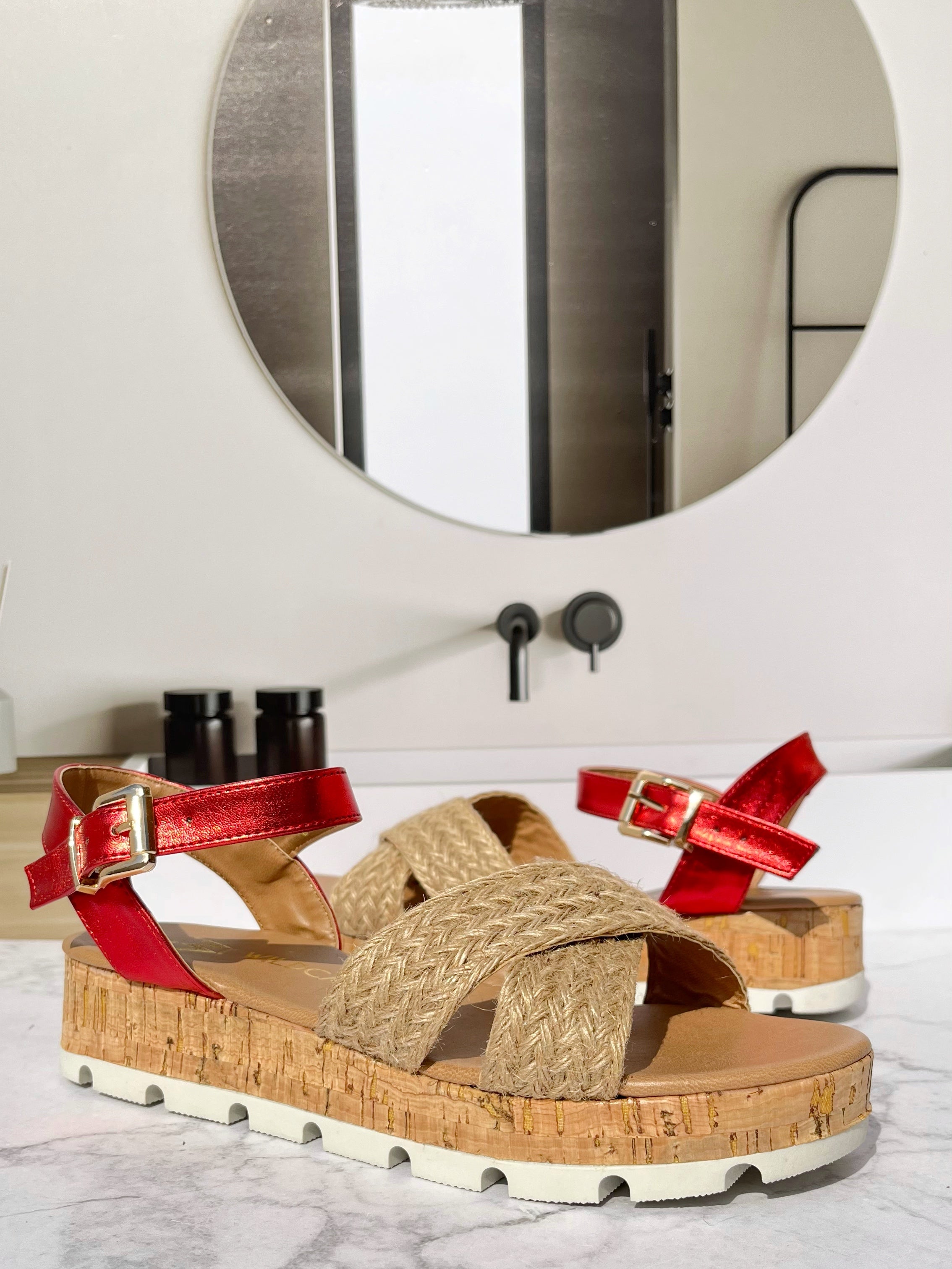 Sandalia Tinity Rojo Yute