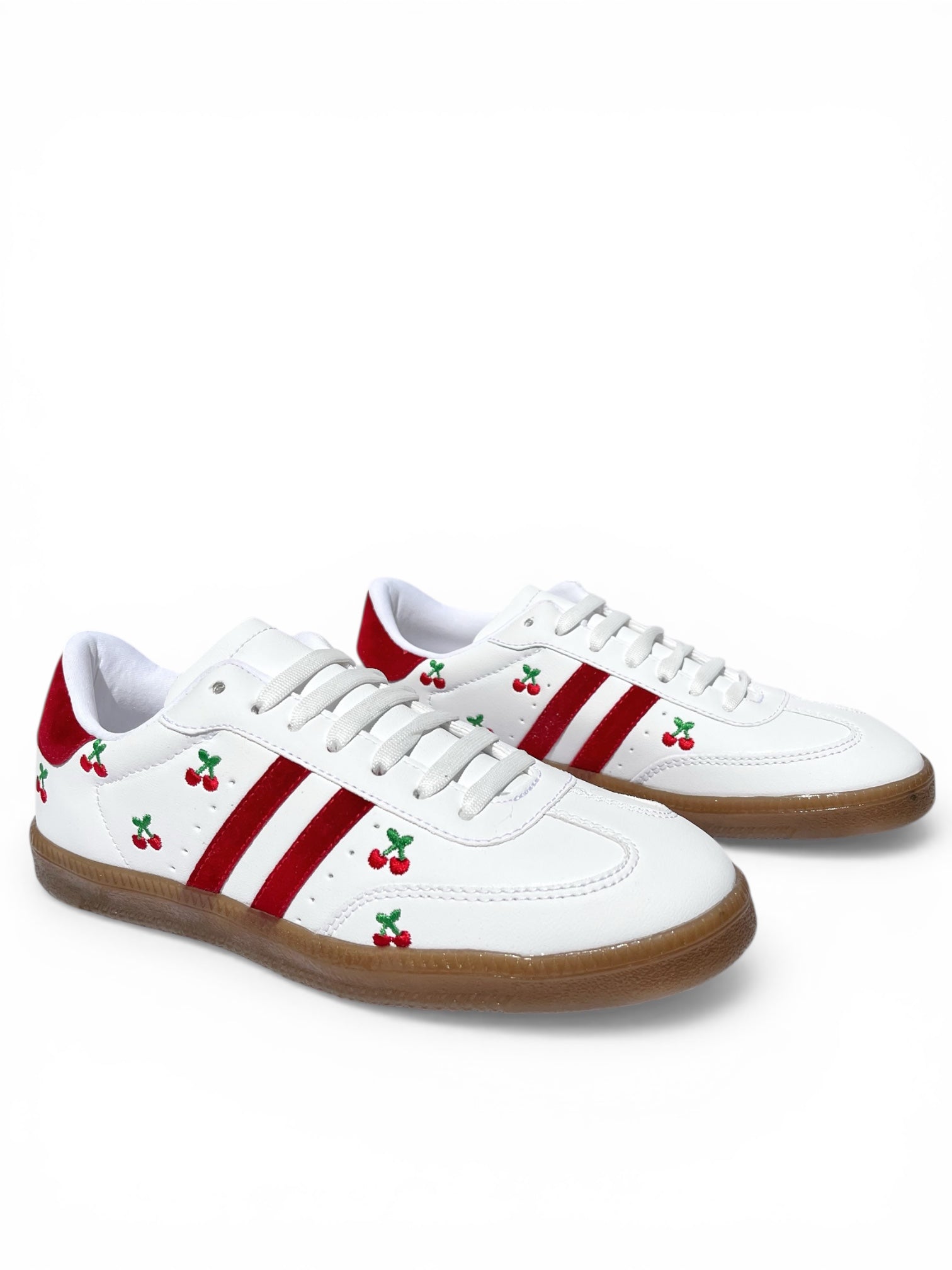 Teni Elfa Blanco y rojo con Cerezas