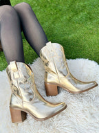 Bota Vaquera Lenna Oro