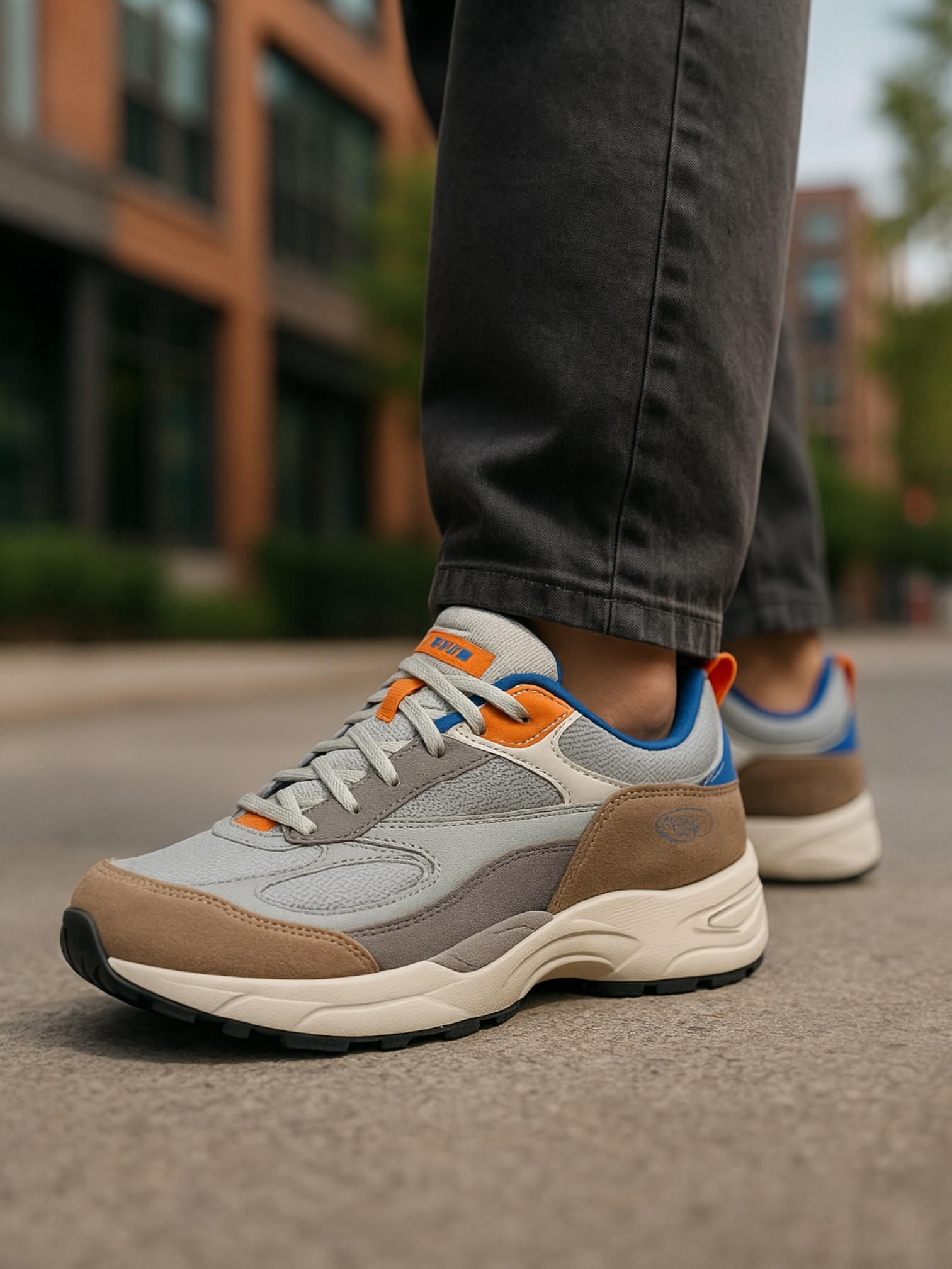 Teni Casual Caballero Gris Piel 7160C