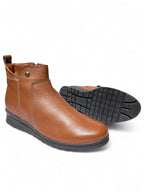 Bota Confort Mujer Piel Café 7462