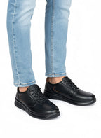 Zapato Casual Caballero Piel Negro 3622