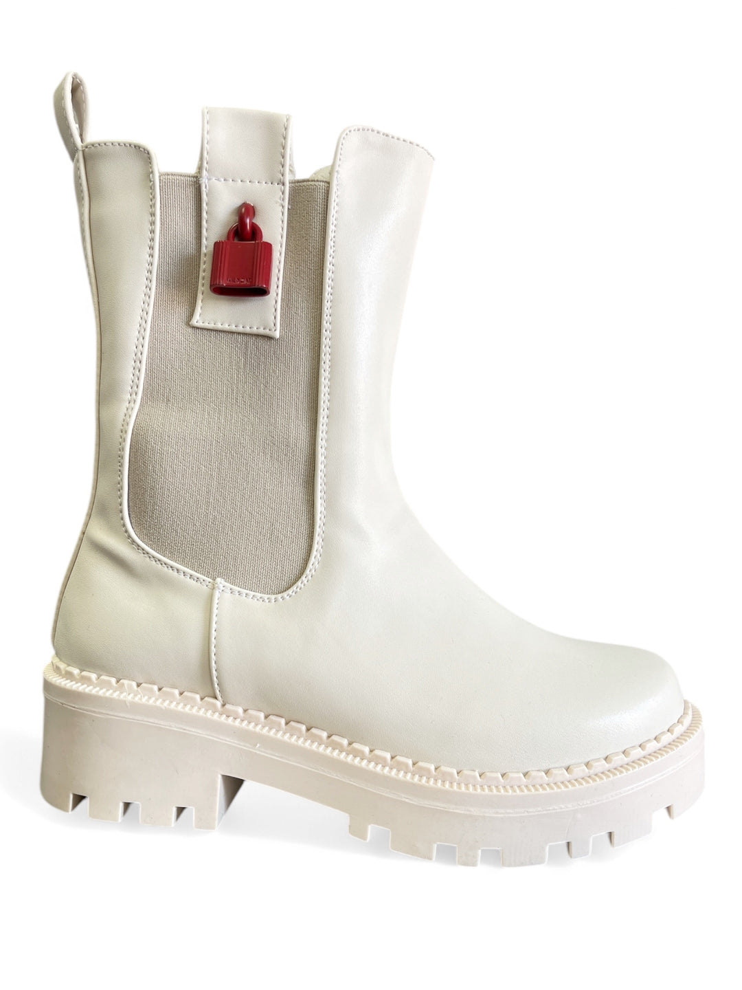 Botín Candado Latte