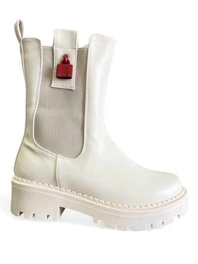 Botín Candado Latte