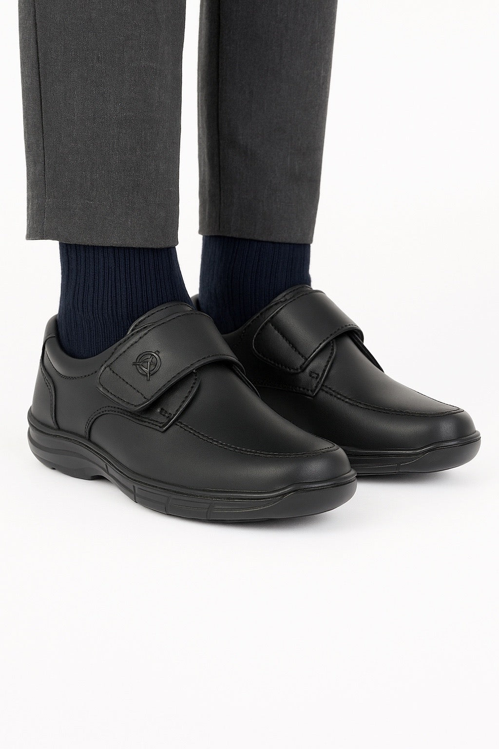 Zapato Escolar Niño 202 Piel Negra Contactel