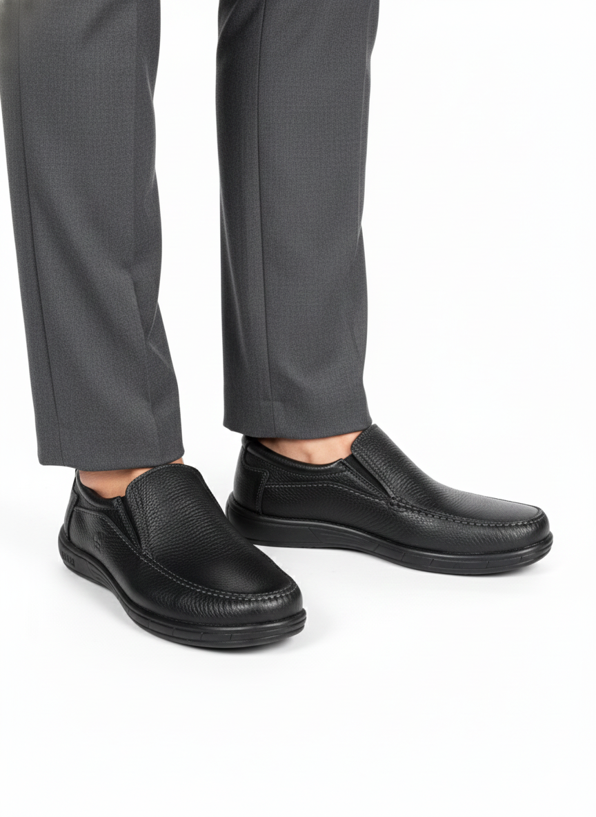 Zapato Casual Caballero Choclo Piel Negra 870