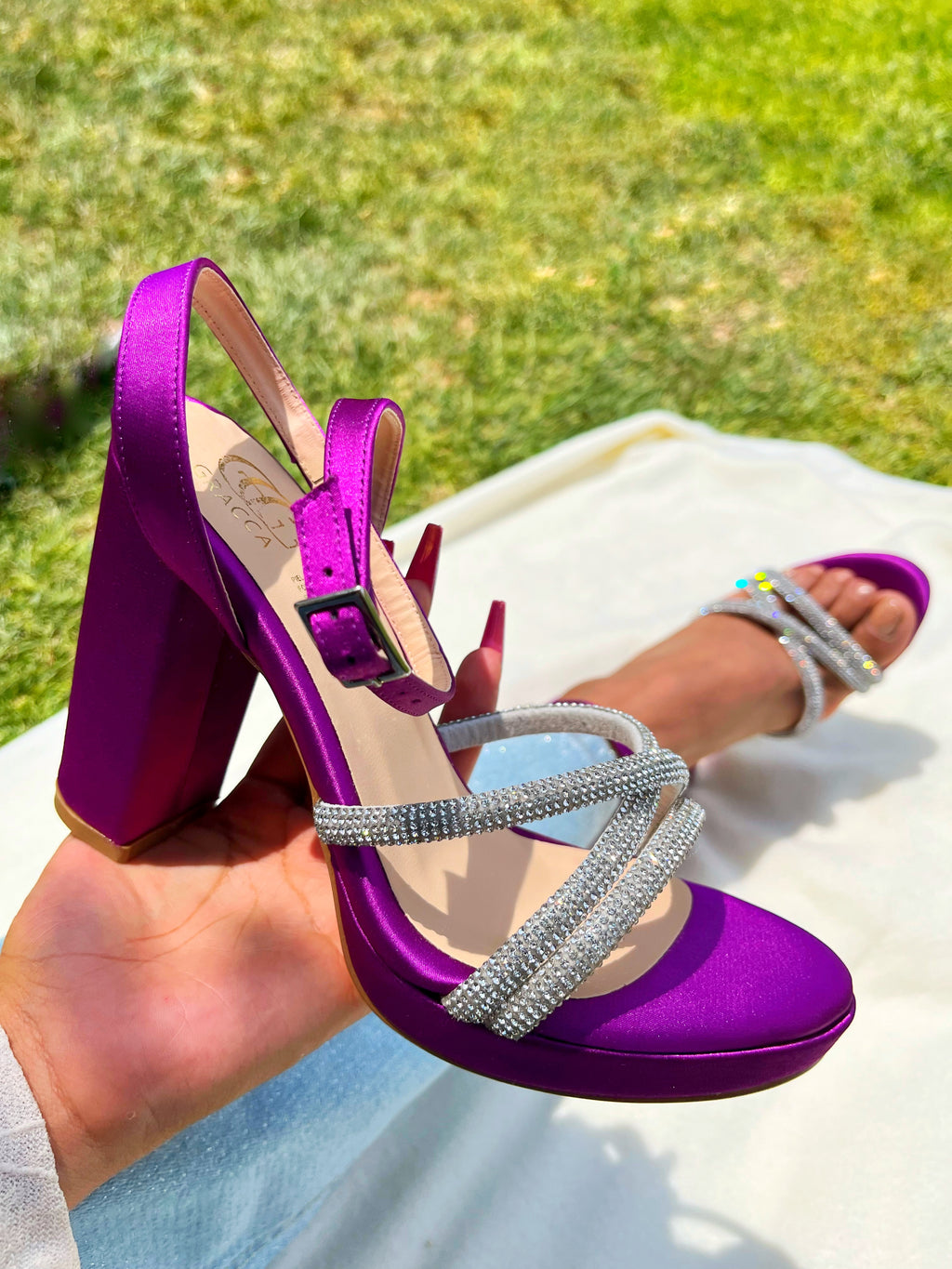 Tacones Tabata Morado