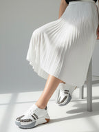 Teni Plataforma Blanco Print Leo 1040