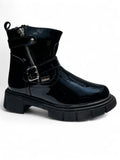 Bota Niña 7910 Charol Negro