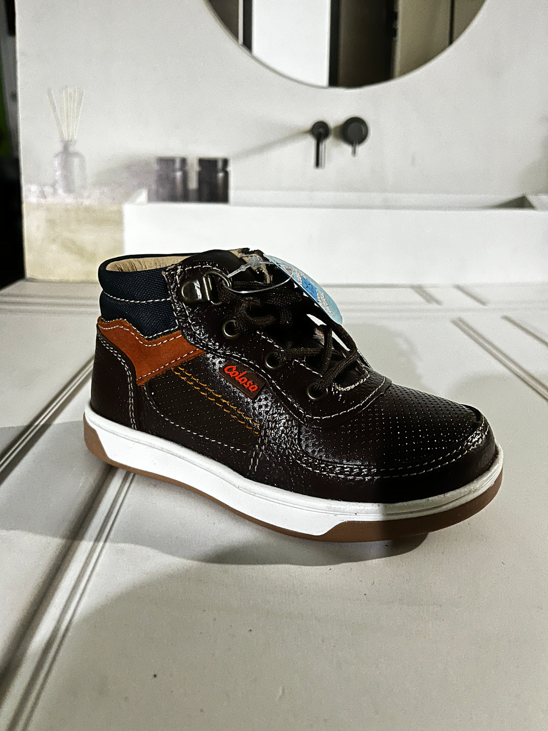 Escolar Niño 349 Piel Café