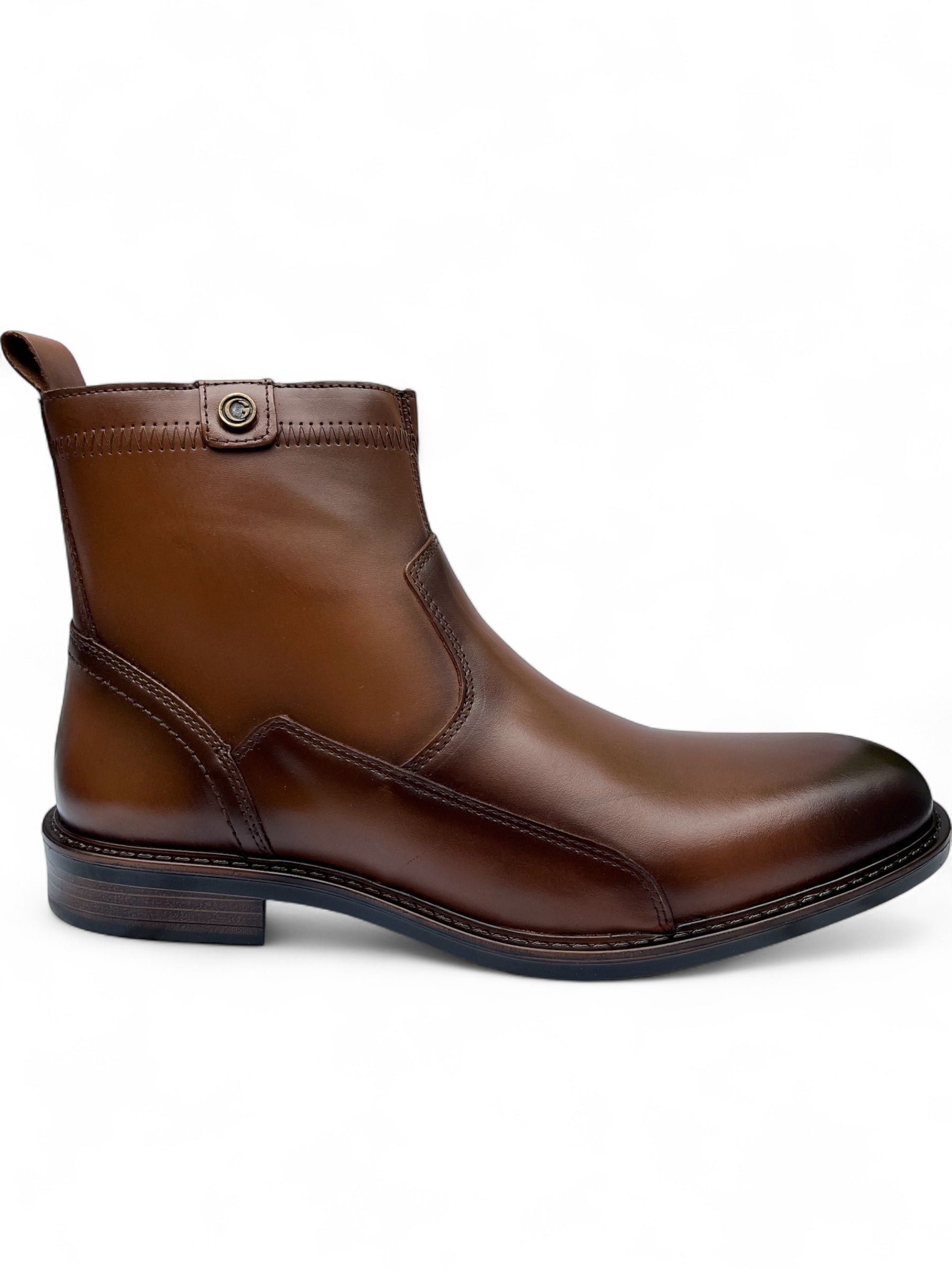 Bota Casual Caballero Piel Tabaco