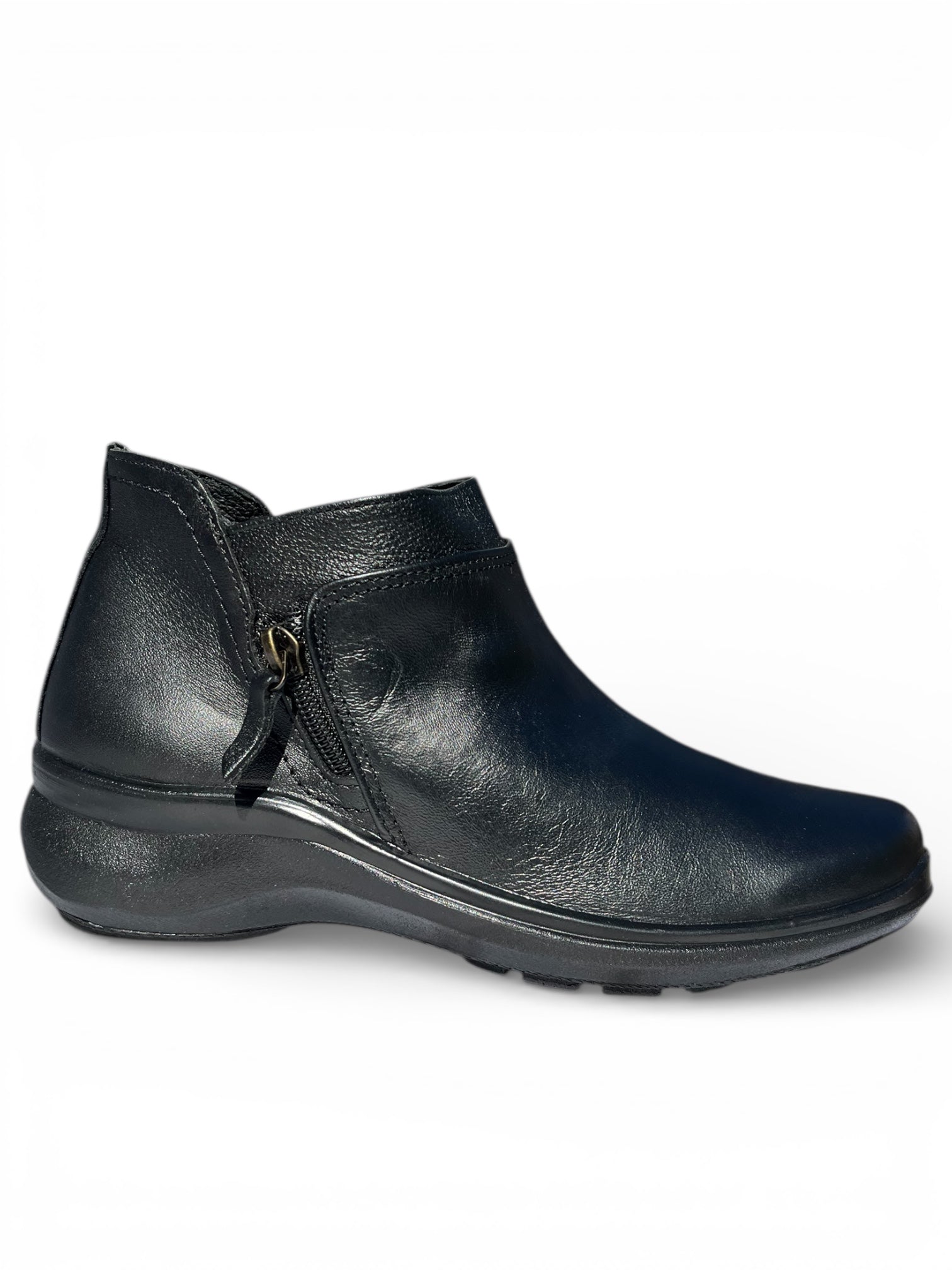 Bota Confort Mujer Piel Negro 8018