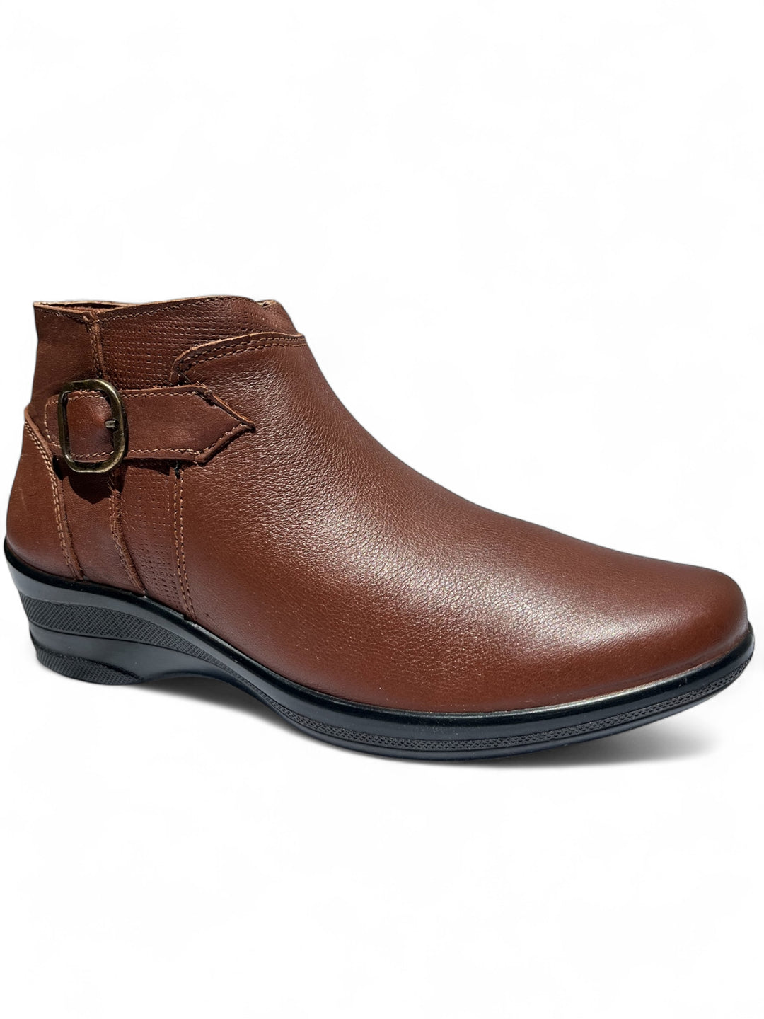 Bota Confort Mujer Piel Café 8072