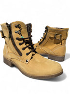 Bota Casual Mujer Piel Miel 6442