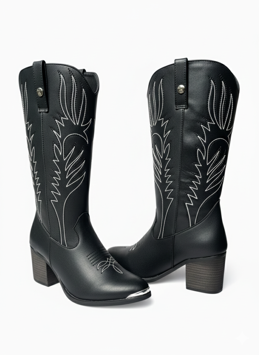 Bota Vaquera Bonnie Negro