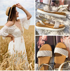 SANDALIA TRENZA  LATTE